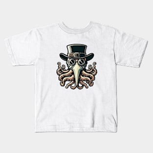 Tentacles Plague Doctor Kids T-Shirt